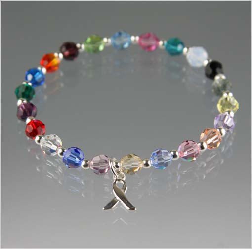Swarovski cancer awareness bracelets on sale