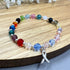 Cancer Awareness Bracelet - Sterling Silver & Crystal
