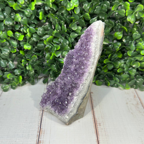 4.25" Amethyst Geode Portal - Raw, Self-Standing Wonder