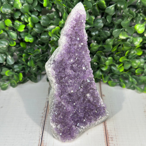 4.25" Amethyst Geode Portal - Raw, Self-Standing Wonder