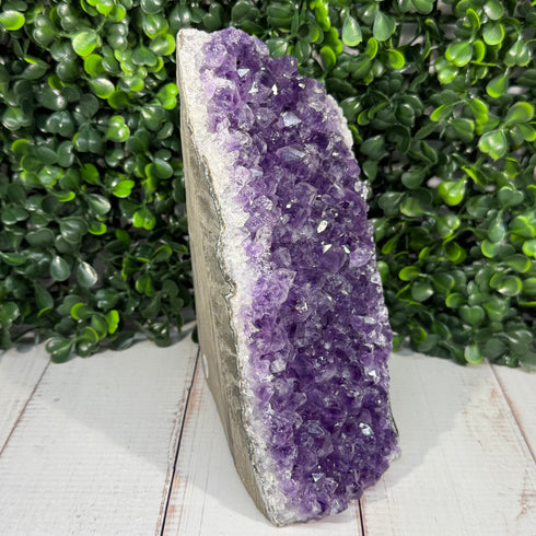 Juicy Amethyst 5.25" Crystal Geode - Self Standing