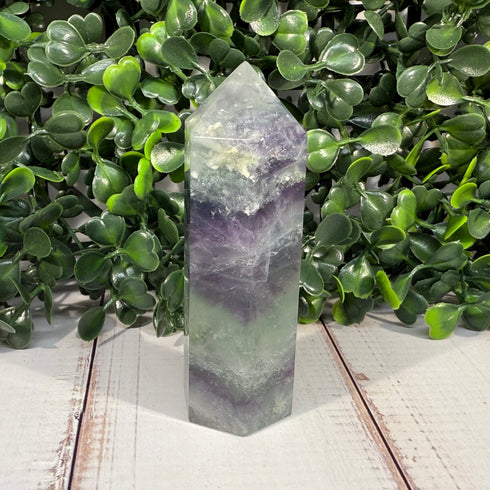 3" Rainbow Fluorite Towers — Unique Options