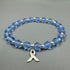 Prostate Cancer Awareness Bracelet - Crystal
