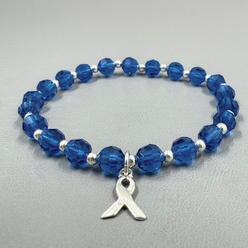 Dark Blue Colon Cancer Bracelet—Wear Your Support for Colon Cancer