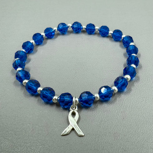 Dark Blue Colon Cancer Bracelet—Wear Your Support for Colon Cancer