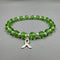 Lymphoma Cancer Awareness Bracelet - Lime Crystal