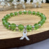 Lymphoma Cancer Awareness Bracelet - Lime Crystal