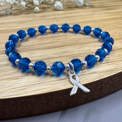 Dark Blue Colon Cancer Bracelet—Wear Your Support for Colon Cancer