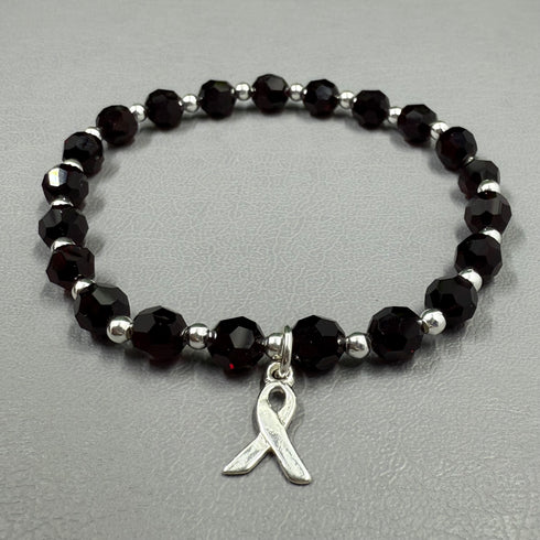 Multiple Myeloma Cancer Awareness Bracelet - Crystal