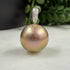 Golden Edison Pearl Pendant: 14K Gold & Diamonds