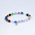 Cancer Awareness Bracelet - Sterling Silver & Crystal