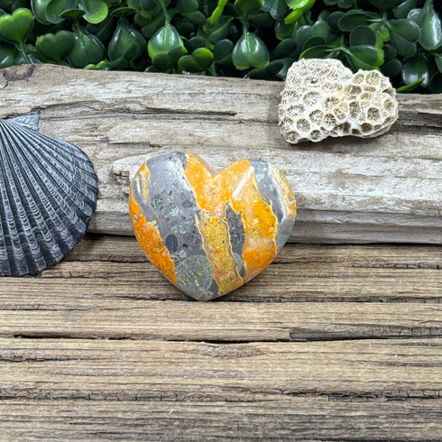 Is Your Heart Missing Some Buzz? Meet the Bumblebee Jasper Heart!