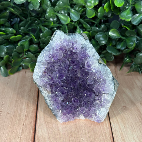 2"x2" Amethyst Crystal Geode Portal—Small but Mighty