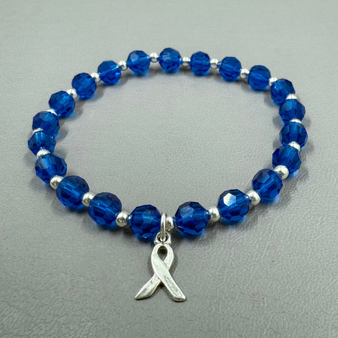Dark Blue Colon Cancer Bracelet—Wear Your Support for Colon Cancer Awareness Bracelets