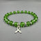 Lymphoma Cancer Awareness Bracelet - Lime Crystal Awareness Bracelets