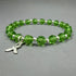 Lymphoma Cancer Awareness Bracelet - Lime Crystal Awareness Bracelets