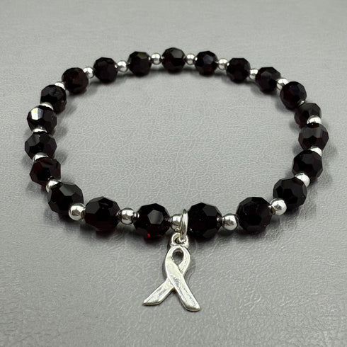 Multiple Myeloma Cancer Awareness Bracelet - Crystal Awareness Bracelets