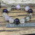 Chunky Quartz & Amethyst Stretch Bracelet Bracelets