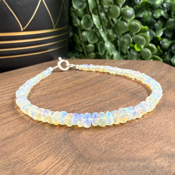 Colorful Ethiopian Opal Beaded Bracelet Bracelets