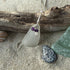 Cape May Clear Sea Glass Pendant with Amethyst and Crystal Accents Cape May Jewelry
