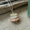 Cape May Diamond Raw Stone Stacker Necklace 925 Sterling Silver 16" Cape May Jewelry