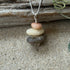 Cape May Diamond Raw Stone Stacker Necklace with Smoky Quartz 925 Sterling Silver 16" Cape May Jewelry