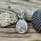 Luxurious Sterling Silver Wire-Wrapped Cape May Diamond Necklace - Artisan Finish Cape May Jewelry