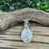 Luxurious Sterling Silver Wire-Wrapped Cape May Diamond Necklace - Artisan Finish Cape May Jewelry