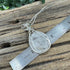 Luxurious Sterling Silver Wire-Wrapped Cape May Diamond Necklace - Artisan Finish Cape May Jewelry