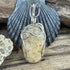 One-of-a-Kind Cape May Stone Pendant - Tan Translucent Quartz Wire Wrapped in Sterling Silver, 1.75-Inch Cape May Jewelry