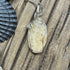 One-of-a-Kind Cape May Stone Pendant - Tan Translucent Quartz Wire Wrapped in Sterling Silver, 1.75-Inch Cape May Jewelry