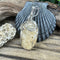 One-of-a-Kind Cape May Stone Pendant - Tan Translucent Quartz Wire Wrapped in Sterling Silver, 1.75-Inch Cape May Jewelry