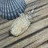 One-of-a-Kind Cape May Stone Pendant - Tan Translucent Quartz Wire Wrapped in Sterling Silver, 1.75-Inch Cape May Jewelry