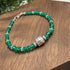 Confessions: Green Onyx and Silver Bracelet