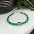 Confessions: Green Onyx and Silver Bracelet