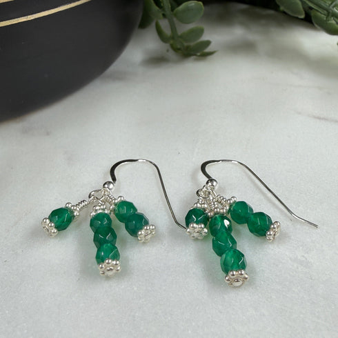Confessions: Green Onyx Dangle Earrings