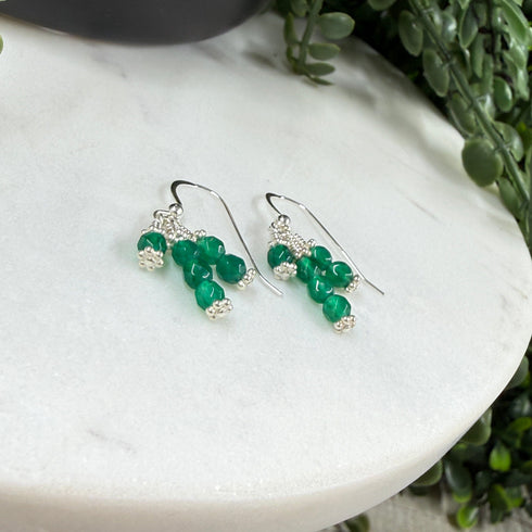 Confessions: Green Onyx Dangle Earrings