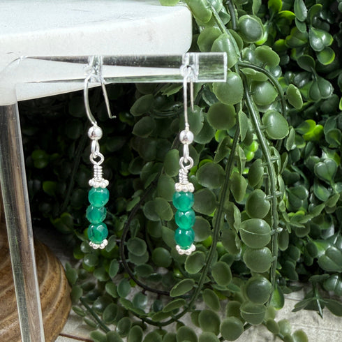 Confessions: Green Onyx Dangle Earrings