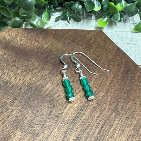 Confessions: Green Onyx Dangle Earrings