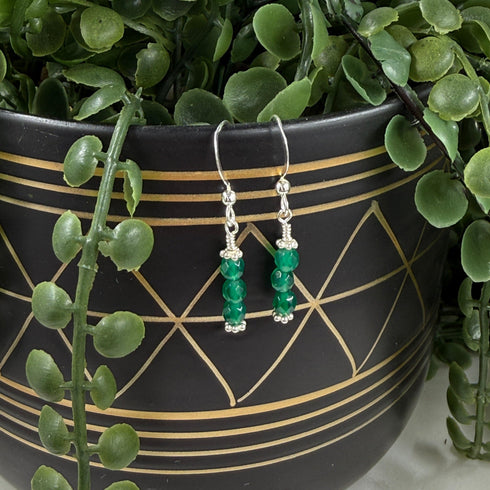 Confessions: Green Onyx Dangle Earrings