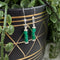 Confessions: Green Onyx Dangle Earrings