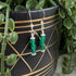 Confessions: Green Onyx Dangle Earrings