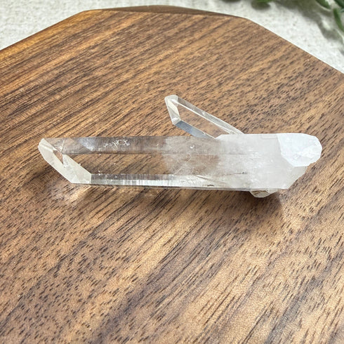 Clear Quartz Point with Side Crystal | Meigu, Sichuan China 2" Crystals and Minerals