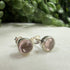 5mm Tourmaline & Sterling Silver Bezel Stud Earrings Earrings