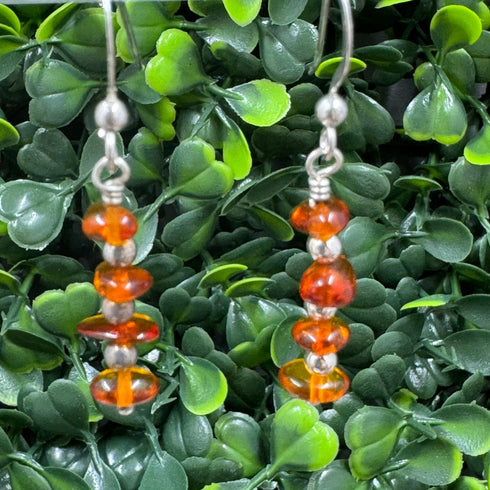 Amber Dangle Earrings Earrings