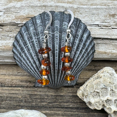 Amber Dangle Earrings Earrings