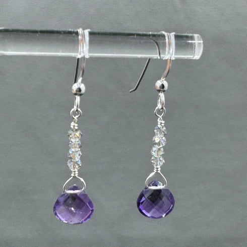 Amethyst Briolette Earrings Earrings
