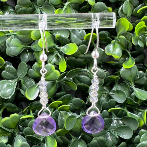 Amethyst Briolette Earrings Earrings