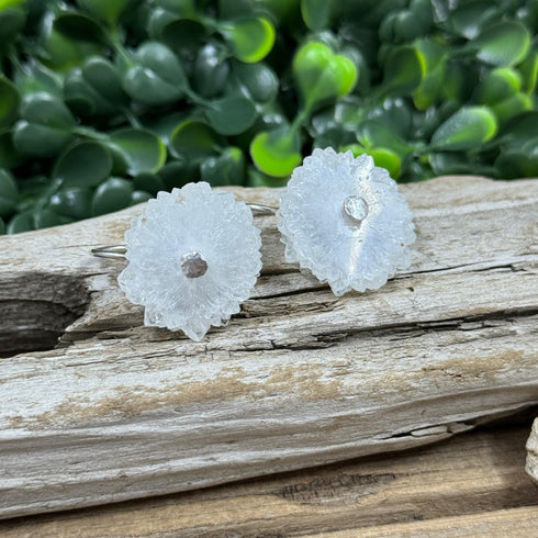 Anandalite (Rainbow Quartz) Stalactite Earrings Earrings