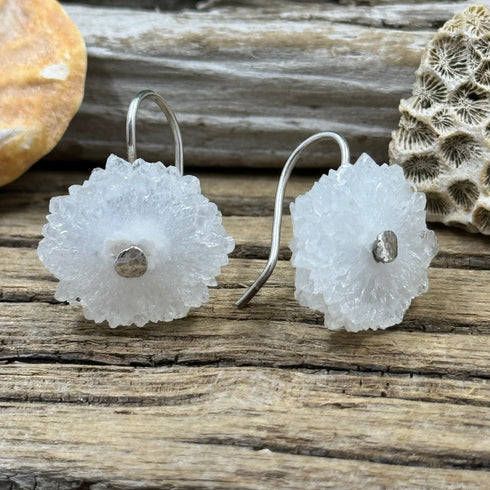Anandalite (Rainbow Quartz) Stalactite Earrings Earrings